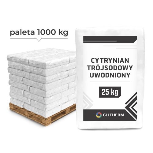 Cytrynian sodu 40 25 kg worków na palecie 1000kg