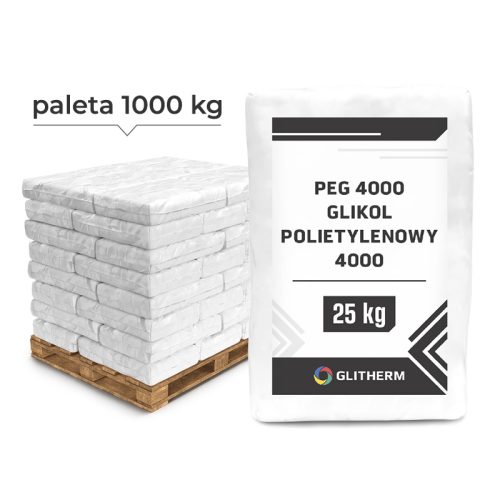 Glikol Polietylenowy 4000 (PEG 4000) 40 worków po 25 kg na palecie 1000 kg