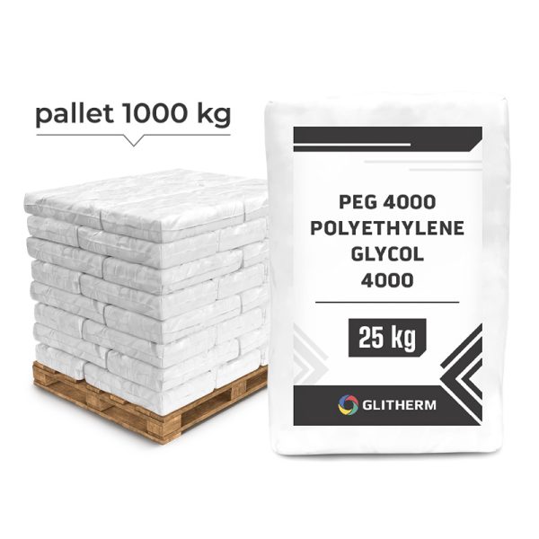 Polyethylenglykol 4000 (PEG 4000) 40 Säcke à 25 kg auf einer 1000-kg-Palette