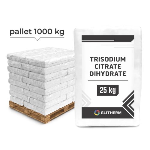 Sodium citrate 40 25 kg bags on a 1000 kg pallet