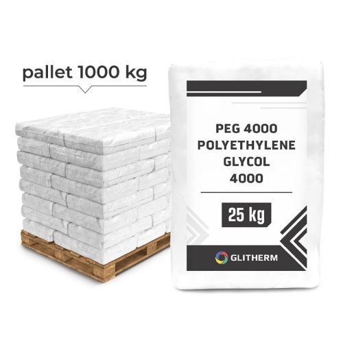 Polyethylene Glycol 4000 (PEG 4000) 40 bags of 25 kg on a 1000 kg pallet