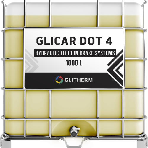 GLICAR DOT 4 brake fluid in IBC, capacity 1000L