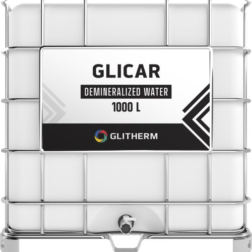 Demineralized water GLICAR in IBC capacity 1000L