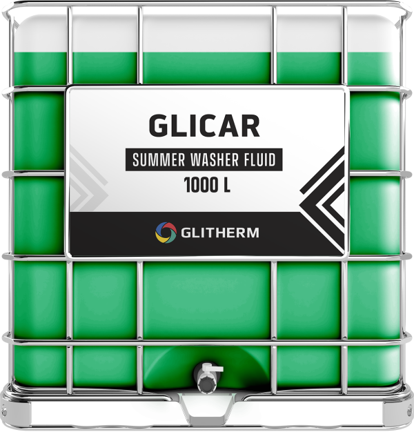 GLICAR summer windshield washer fluid in IBC, capacity 1000L