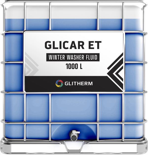 GLICAR ET winter windshield washer fluid in IBC, capacity 1000L