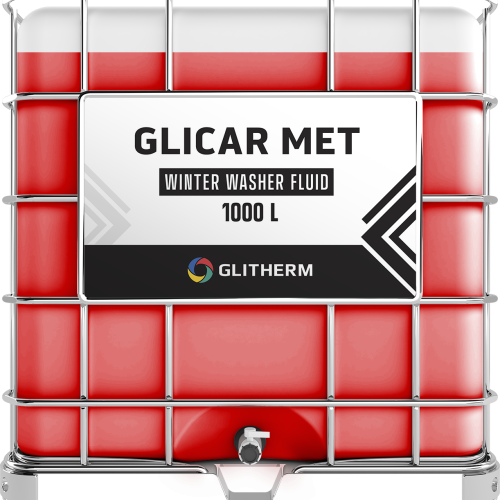 GLICAR MET winter windshield washer fluid in IBC, capacity 1000L