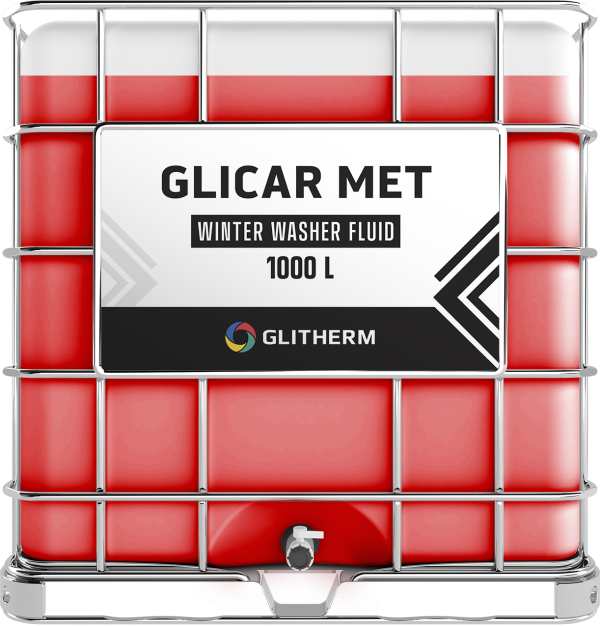 GLICAR MET winter windshield washer fluid in IBC, capacity 1000L