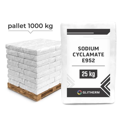 Cyclamate de sodium 40 sacs de 25 kg sur une palette de 1000 kg.