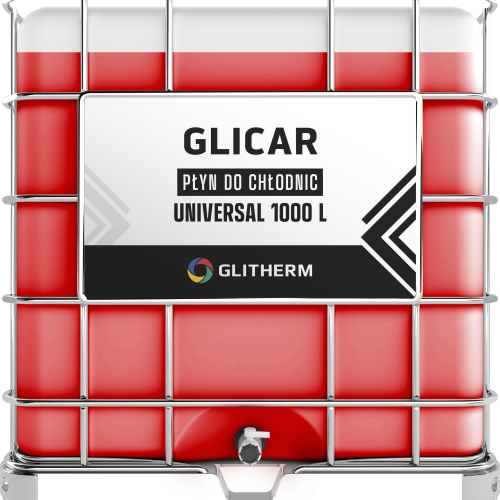 Uniwersalny niskokrzepnący płyn do chłodnic GLICAR w IBC pojemność 1000L