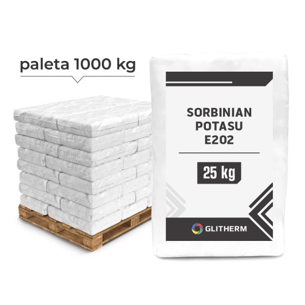 Paleta 40 worków po 25 kg Sorbinianu Potasu