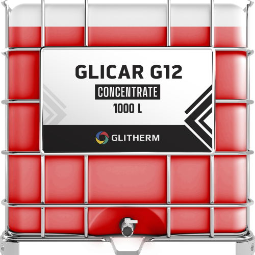 Concentré de liquide de radiateur GLICAR G12 en IBC, capacité 1000L