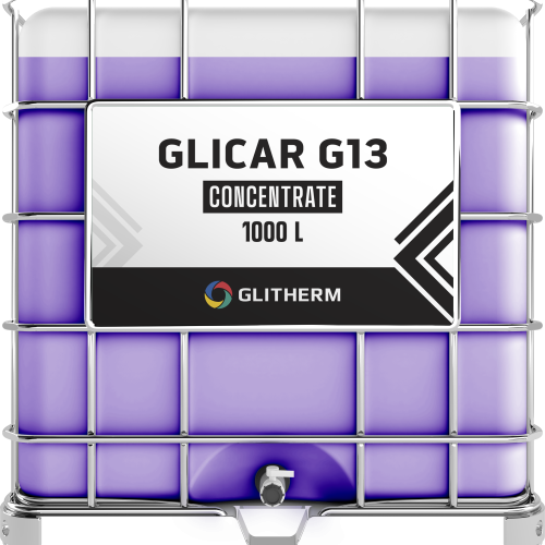 GLICAR G13 radiator fluid concentrate in IBC, capacity 1000L
